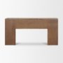 71408 - Vance Mid-Dark Brown Reclaimed Wood Rounded Console Table