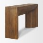 71408 - Vance Mid-Dark Brown Reclaimed Wood Rounded Console Table