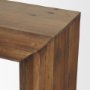 71408 - Vance Mid-Dark Brown Reclaimed Wood Rounded Console Table