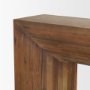 71408 - Vance Mid-Dark Brown Reclaimed Wood Rounded Console Table