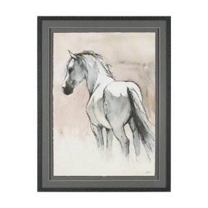 Elegant Beauties I by Mercana Studio Hand-Embellished Framed Artwork Matted under Glass