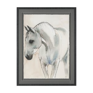 Elegant Beauties II by Mercana Studio Hand-Embellished Framed Artwork Matted under Glass