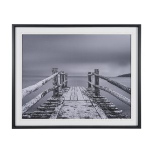 Where Water Waits by Chad Mackay Textured FramedPhoto Print Matted under Glass