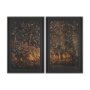 16190 - Gilded Flight by Chad Mackay Textured Framed Photo Print Matted under Glass (Set of 2)