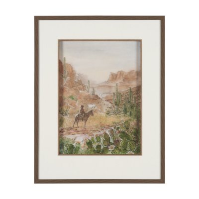 16193 - Red Rock Country II by Mercana Studio Hand-Embellished Framed Artwork Matted under Glass