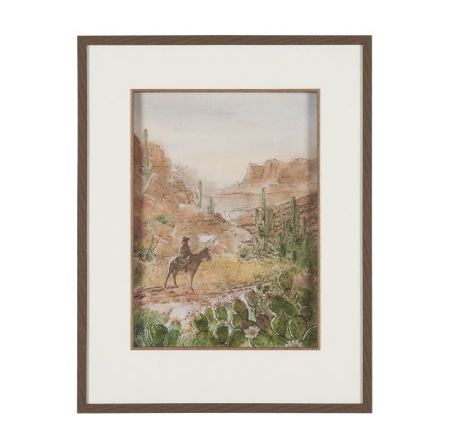 16193 - Red Rock Country II by Mercana Studio Hand-Embellished Framed Artwork Matted under Glass