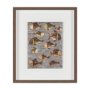 16195 - Fish Pattern I by Mercana Studio Hand-Embellished Textured Framed Artwork Matted under Glass