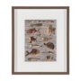 16196 - Fish Pattern II by Mercana Studio Hand-Embellished Textured Framed Artwork Matted under Glass