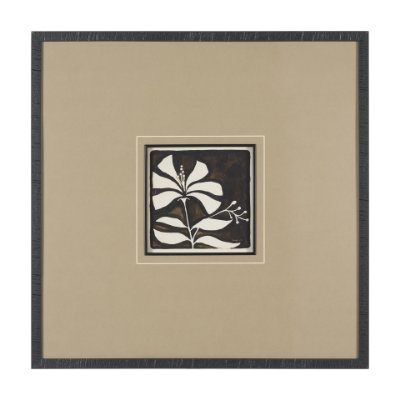 16198 - Spanish Tile Dark I by Mercana Studio Textured Framed Artwork Matted under Glass