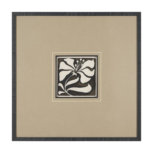 16199 - Spanish Tile Dark II by Mercana Studio Textured Framed Artwork Matted under Glass