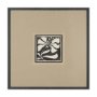 16199 - Spanish Tile Dark II by Mercana Studio Textured Framed Artwork Matted under Glass