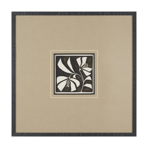 16200 - Spanish Tile Dark III by Mercana Studio Textured Framed Artwork Matted under Glass