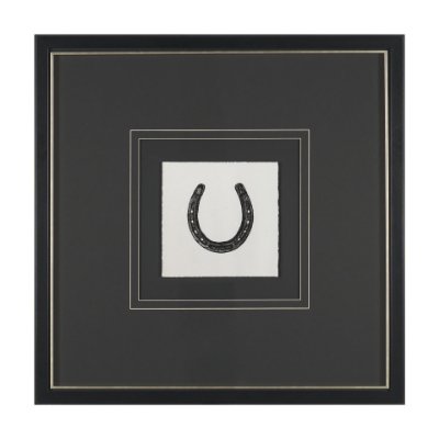 16204 - Equestrian Etching III by Mercana Studio Hand-Embellished Textured Framed Artwork Matted under Glass