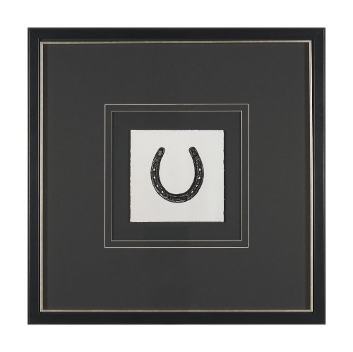 16204 - Equestrian Etching III by Mercana Studio Hand-Embellished Textured Framed Artwork Matted under Glass