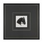 16205 - Equestrian Etching IV by Mercana Studio Hand-Embellished Textured Framed Artwork Matted under Glass