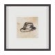 16218 - Fedora by Mercana Studio Hand-Embellished Textured Framed Artwork Matted under Glass