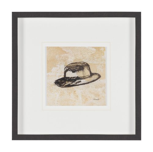 16220 - Campaign by Mercana Studio Hand-Embellished Textured Framed Artwork Matted under Glass