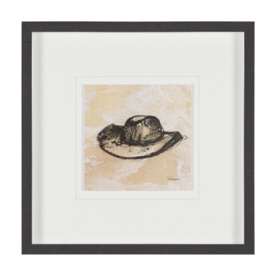 16221 - Cowboy by Mercana Studio Hand-Embellished Textured Framed Artwork Matted under Glass