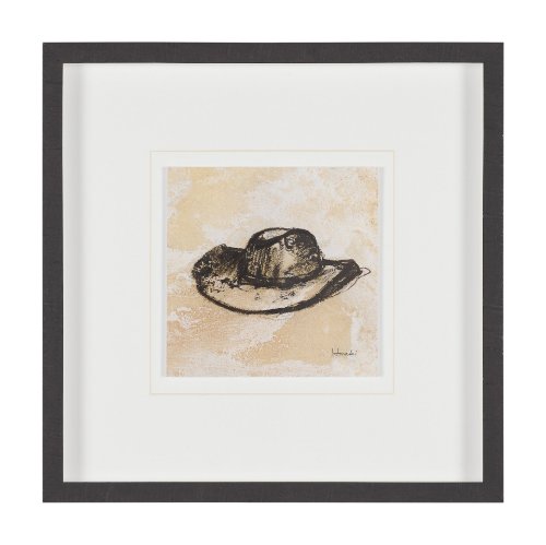 16221 - Cowboy by Mercana Studio Hand-Embellished Textured Framed Artwork Matted under Glass
