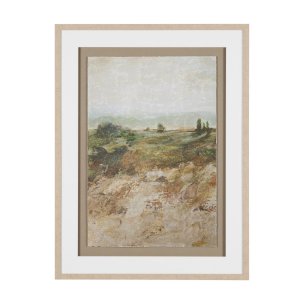 Amber Horizon III by Mercana Studio Textured Framed Artwork Matted under Glass