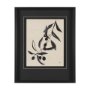 16236 - Olive Branch by Cristina Bartl Villa Hand-Embellished Textured Framed Artwork Matted under Glass