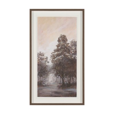 16244 - Peaceful Forest I by Mercana Studio Hand-Embellished Textured Framed Artwork Matted under Glass