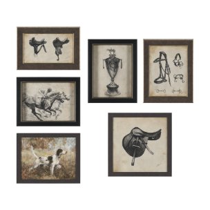 Equestrian Collection by Mercana Studio Textured Framed (Set of 6)