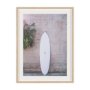 16257 - White Surfboard by Shot By Clint Framed Photo Print Matted under Glass