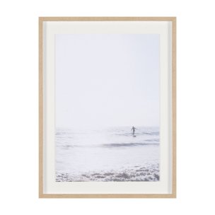 Surfing the Horizon by Shot By Clint Framed Photo Print Matted under Glass