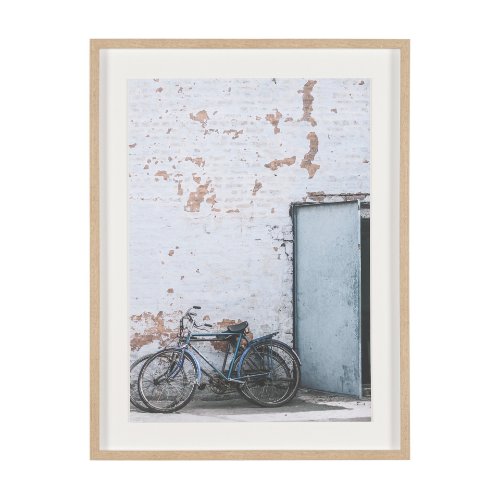 16262 - Rustic Bicycyle Scene by Shot By Clint Framed Photo Print Matted under Glass