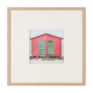 Beachfront Cabin by Shot By Clint Framed Photo Print Matted under Glass