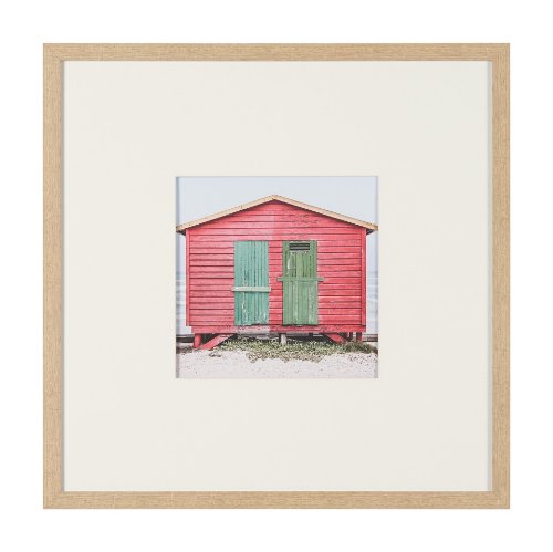 16266 - Beachfront Cabin by Shot By Clint Framed Photo Print Matted under Glass