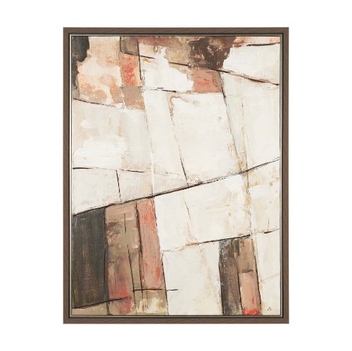 102798-FL - Shale I by Mercana Studio Hand-Embellished Textured Framed Canvas Artwork