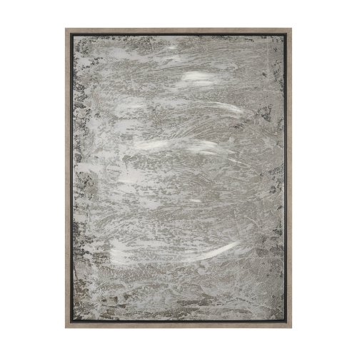 102811-FL - Verdant I by Mercana Studio Hand-Embellished Textured Framed Canvas Artwork