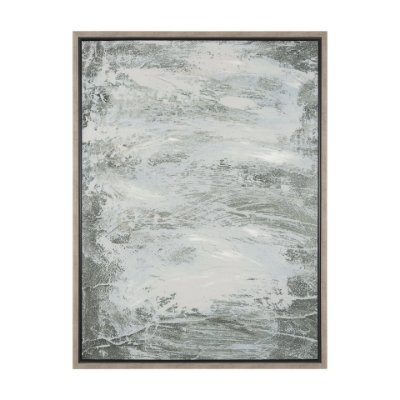 102812-FL - Verdant II by Mercana Studio Hand-Embellished Textured Framed Canvas Artwork