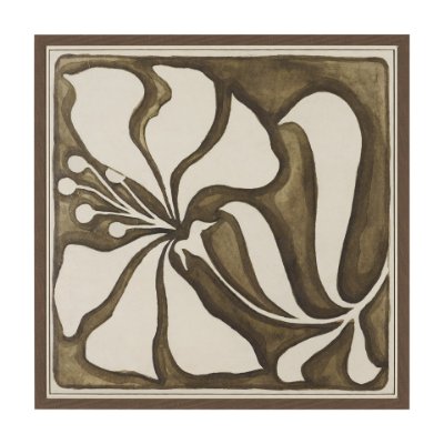102816-FS - Spanish Tile Light II by Mercana Studio Hand-Embellished Textured Framed Canvas Artwork