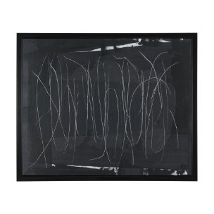 Beneath The Silence by Mercana Studio Hand-Embellished Textured Framed Canvas Artwork