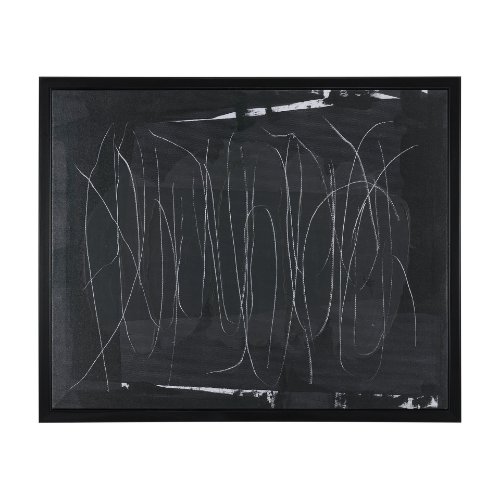 102828-FL - Beneath The Silence by Mercana Studio Hand-Embellished Textured Framed Canvas Artwork