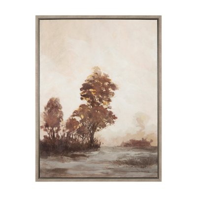 102831-FL - Quiet Horizon II by Mercana Studio Hand-Embellished Textured Framed Canvas Artwork