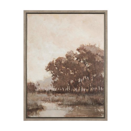 102832-FS - Calm Horizon I by Mercana Studio Hand-Embellished Textured Framed Canvas Artwork