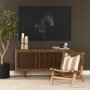 69627 - Elodie 24.4L x 33.9W x 30.7H Brown Leather W/Natural Beech Wood Frame Accent Chair