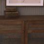 71312 - Suri Mid Brown Wood w/ Glass 4-Door Closed Sideboard