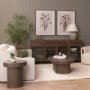 71343 - Lyonne Oblong Medium Brown Oak Wood Coffee Table
