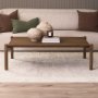 71384 - Riven Oak Wood Rectangular Coffee Table