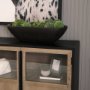 70158 - Athena Extra Large Oblong Black-Brown Reclaimed Wood Bowl 