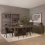 71325 - Alden Medium Brown Wood 4-Door Closed Sideboard