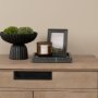 71493 - Stratus Black Marble Square Decorative Tray