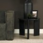 71354 - Rumer Black Wood w/ Black Marble Side Table