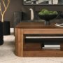 71383 - Dunmore Solid Wood Rectangular Open Shelf Coffee Table