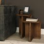 71406 - Lucan Mid-Dark Brown Reclaimed Wood Side Tables